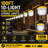 100 ft Construction LED Work String Lights with 10 Bright 6000K Bulbs, Linkable & Waterproof Jobsite Lighting
