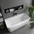 Pensen 59'' Freestanding Tub Solid Surface Freestanding Soaking Bathtub
