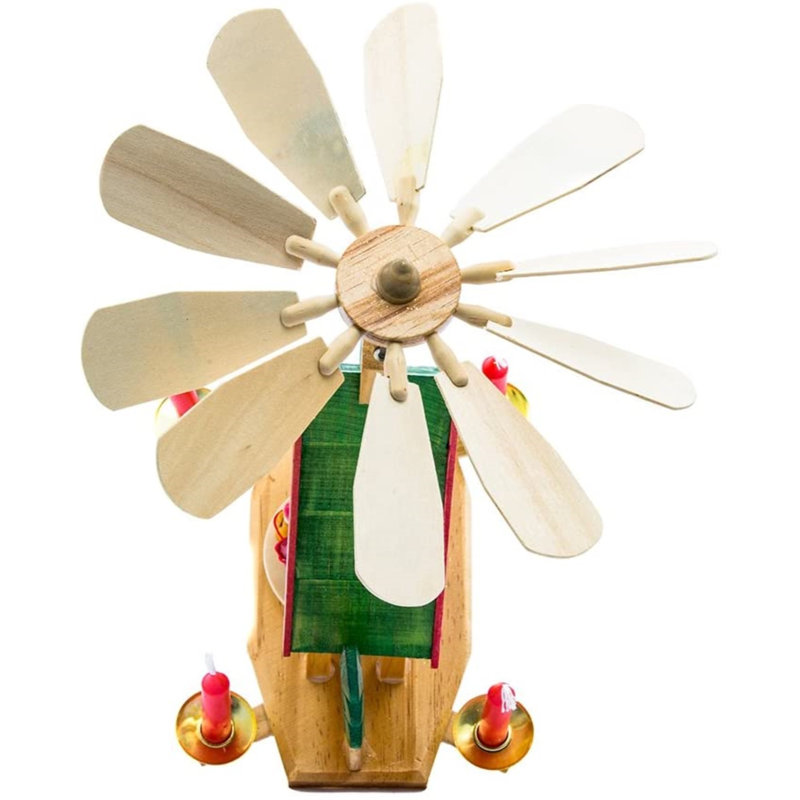 Bougeoir en bois Alpine House Carousel