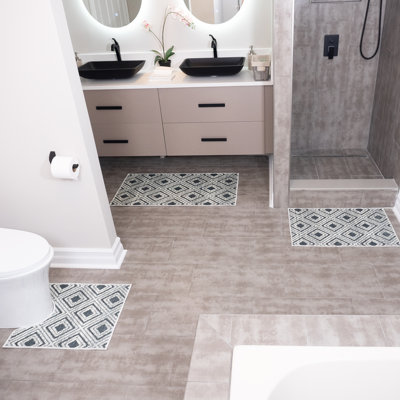 Ensemble de tapis pour salle de bain 3 pièces