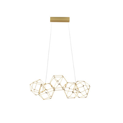 - Light Gold LED Novelty Pendant