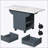Versatile Folding Dining Table with Wheels and Storage, Extendable for Space-Saving and Multi-Functional Use in Kitchen or Living Room