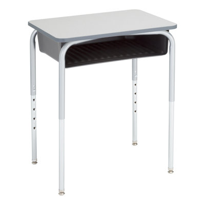 Adjustable Height Open Front Student Desk with Book Box (2 Pack)