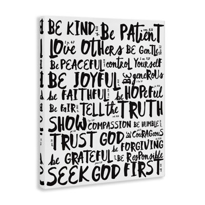 " Virtues Black And White "
