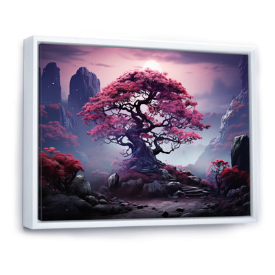 «Mystic Pink Trees In Amethyst Landscape III», reproduction sur toile