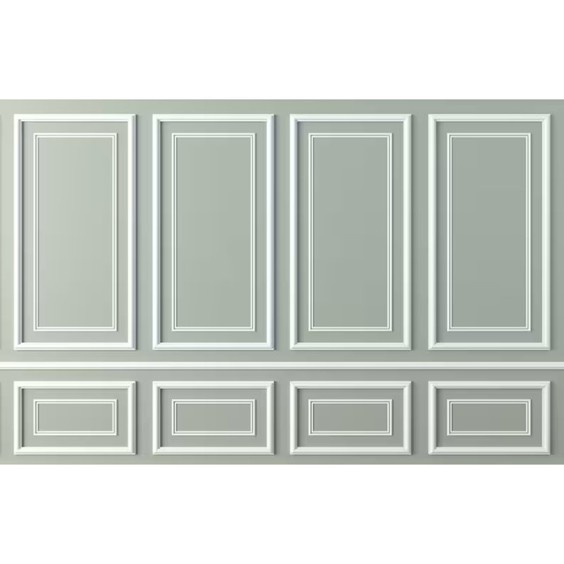 Panneau mural vert sauge classique, 108" L x 96" W