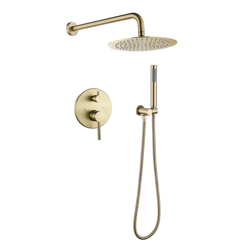Pomme de douche double standard / double, Or