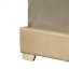 Charmant lit double décontracté beige