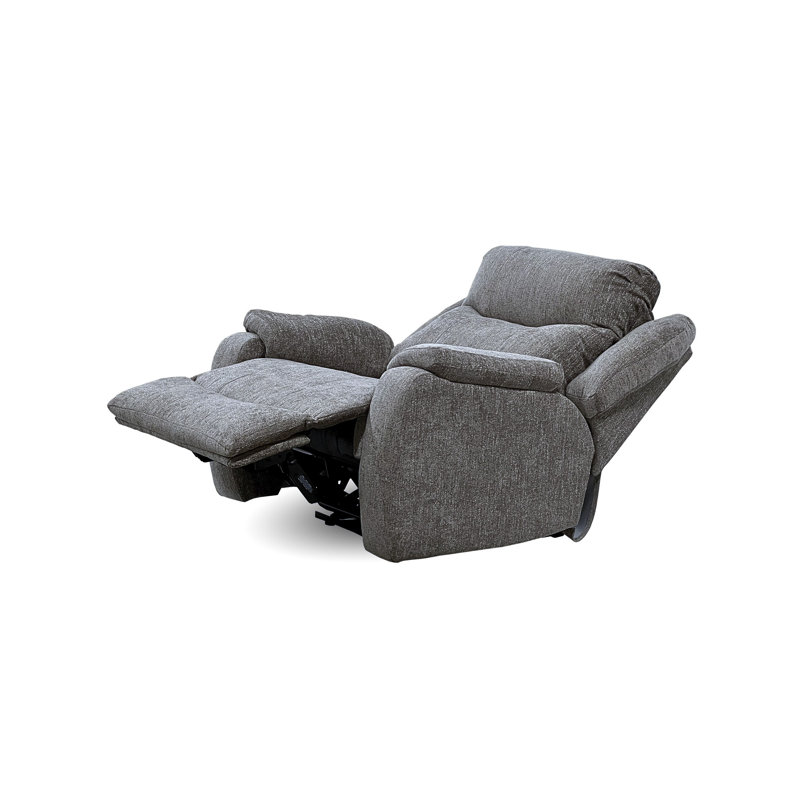 Hercules Dual Power Wall Recliner, Heather Gray Chenille