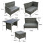 Wicker 7 - Person Garden Lounge Set with Cushions-1680783196-1704822582