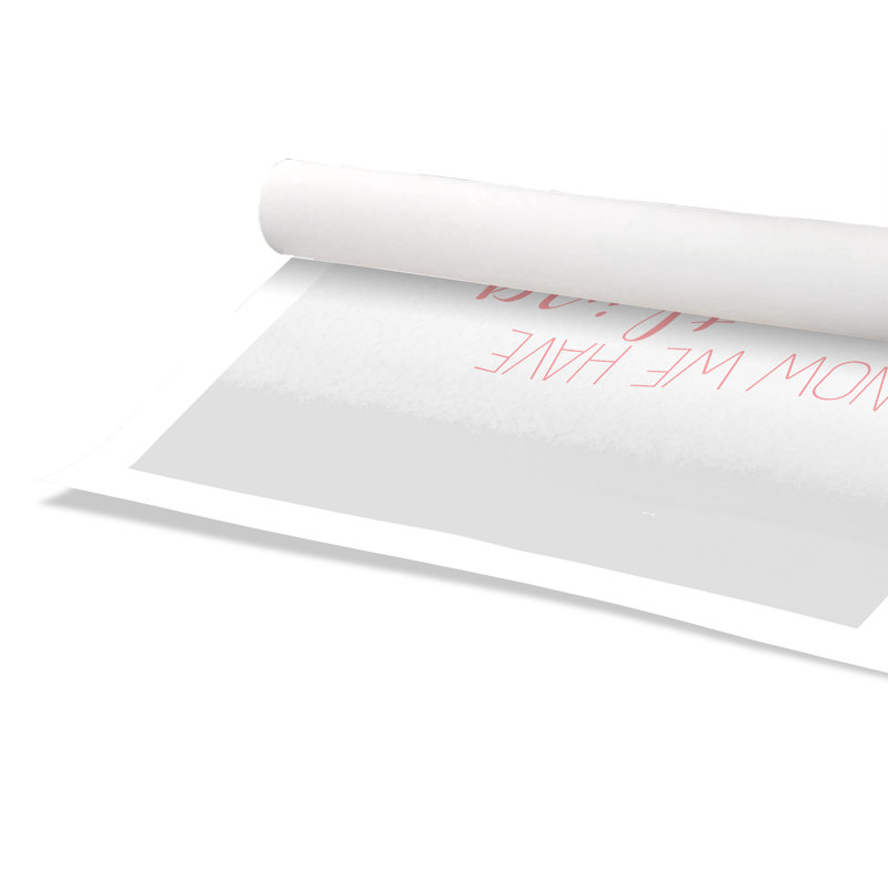 «Roll You», impression sur papier roulée, H 40 po x l 28 po x P 1 po