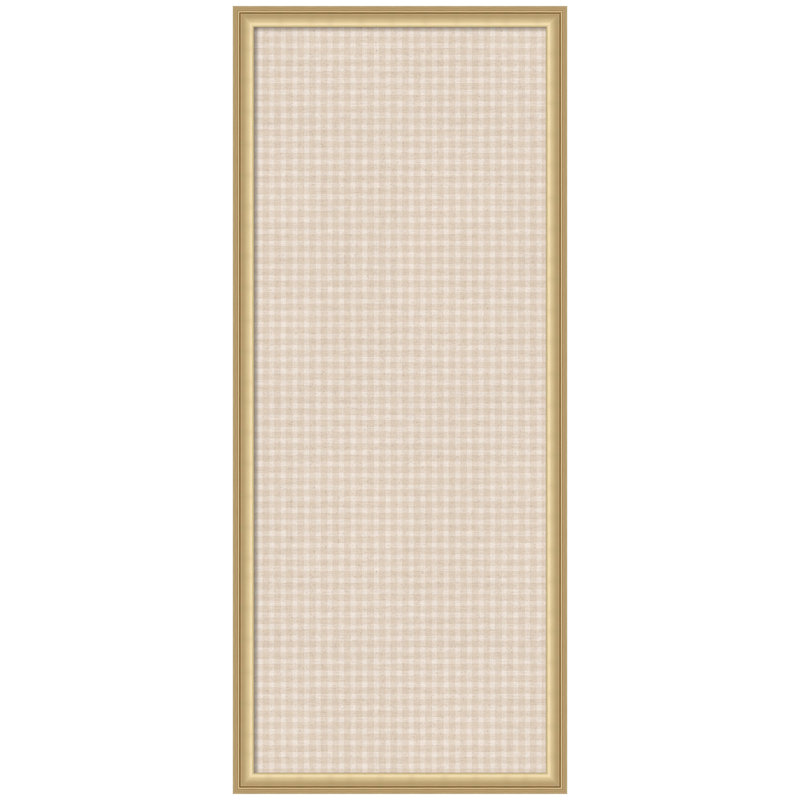 Tableau d'affichage en lin encadré en tissu, H 42 po x l 18 po x P 1,25 po