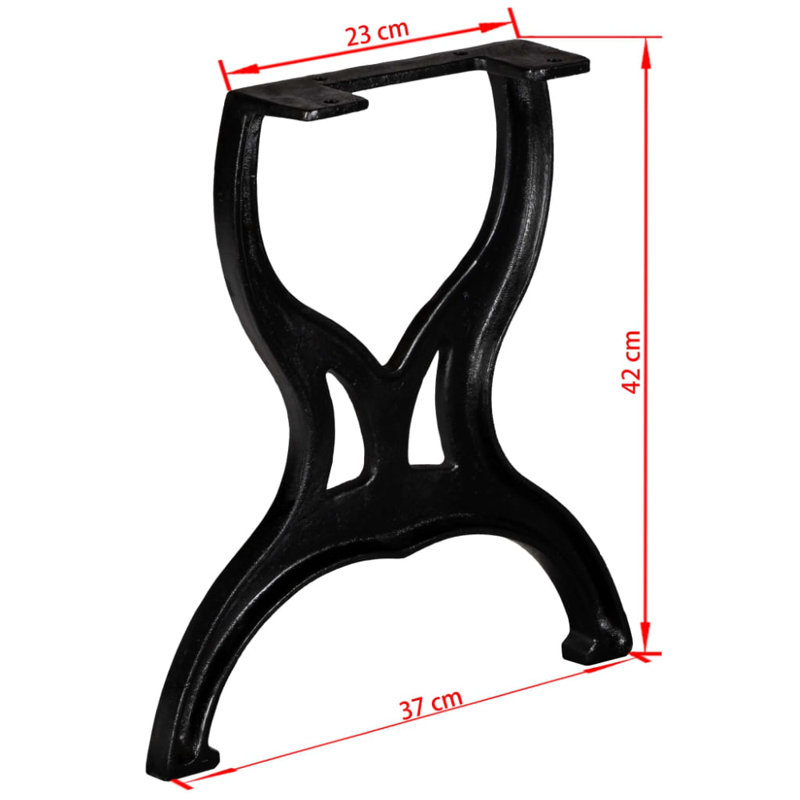 Table Leg, 14.57" H x 16.54" W