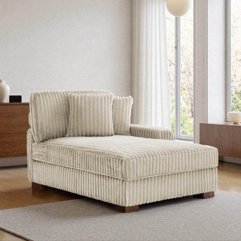 Chaise Lounge, White