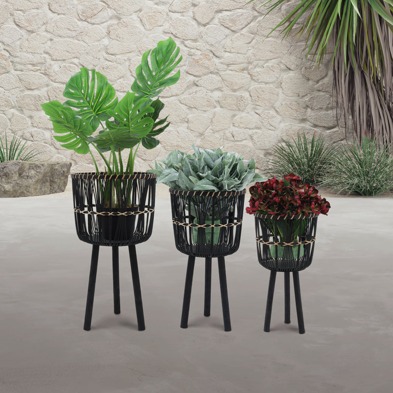 Includes plant rack flower pots