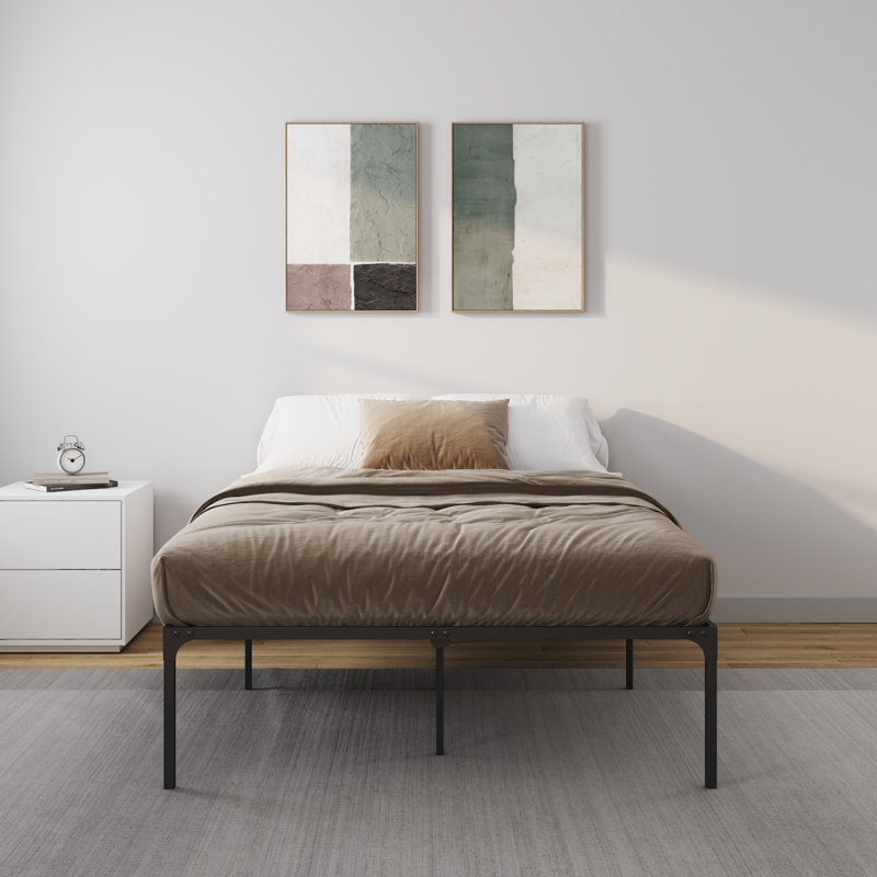 Zeta 16'' Metal Platform Bed, King