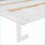 Lit escamotable double avec tablettes USB et lumière - Contreplaqué en lin aggloméré gris / blanc pour les petits espaces-2140867554