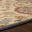 Tapis ivoire / denim / rouge en laine touffeté à la main Arden-358891596