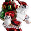 5'' Handmade Metal Christmas Hanging Figurine Ornament