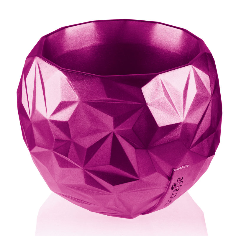 Handmade Pot Planter, Pink Metallic