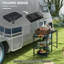 Table de cuisine pliante Outsunny, station de cuisson de camping portable avec support de lanterne réglable, crochets de suspension et sac de transport pour pique-niquer à l'extérieur