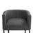 27''Upholstered Counter Stool with Curved Barrel Back, U-Shaped Metal Base, and Footrest-744996153