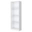 Bibliothèque blanche à niveaux avec 4 tablettes. Améliore la décoration intérieure. Mélange de classique et de moderne. Offre un espace de rangement abondant. 71,1 po de hauteur x 24,7 de largeur 11,7 de profondeur. Fabriqué en bois. Tablettes fermées à 4 tablettes en bois-120996823
