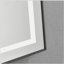 Miroir de salle de bain 24 po x 32 po à DEL avec façade et rétroéclairage, miroir de meuble-lavabo mural avec cadre en aluminium, antibuée, mémoire, 3 couleurs, gradation continue-850775620-850775996-850775985