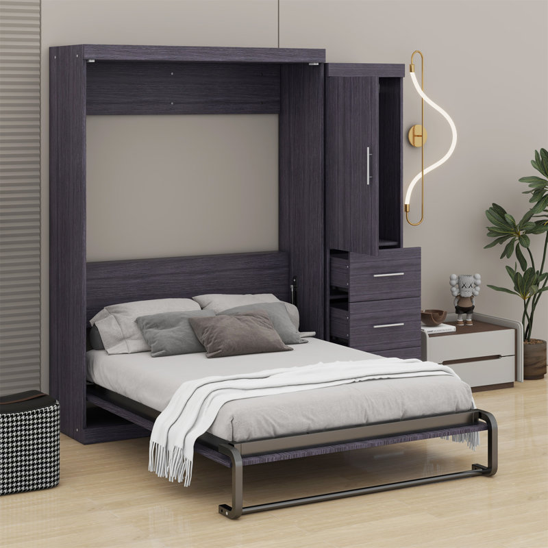 Lit escamotable avec garde-robe et tiroirs Murphy