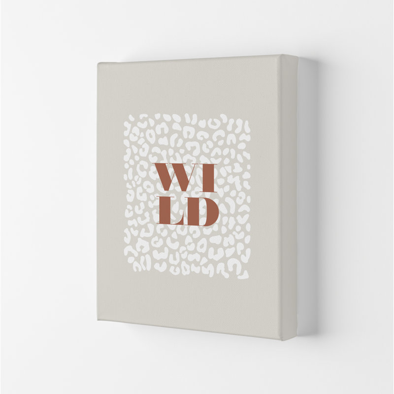 Wild - Print, 29.7cm H x 21cm W x 4cm D, Wrapped Canvas
