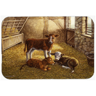 Planche à découper en verre de grange caroline trésors de vaches veaux
