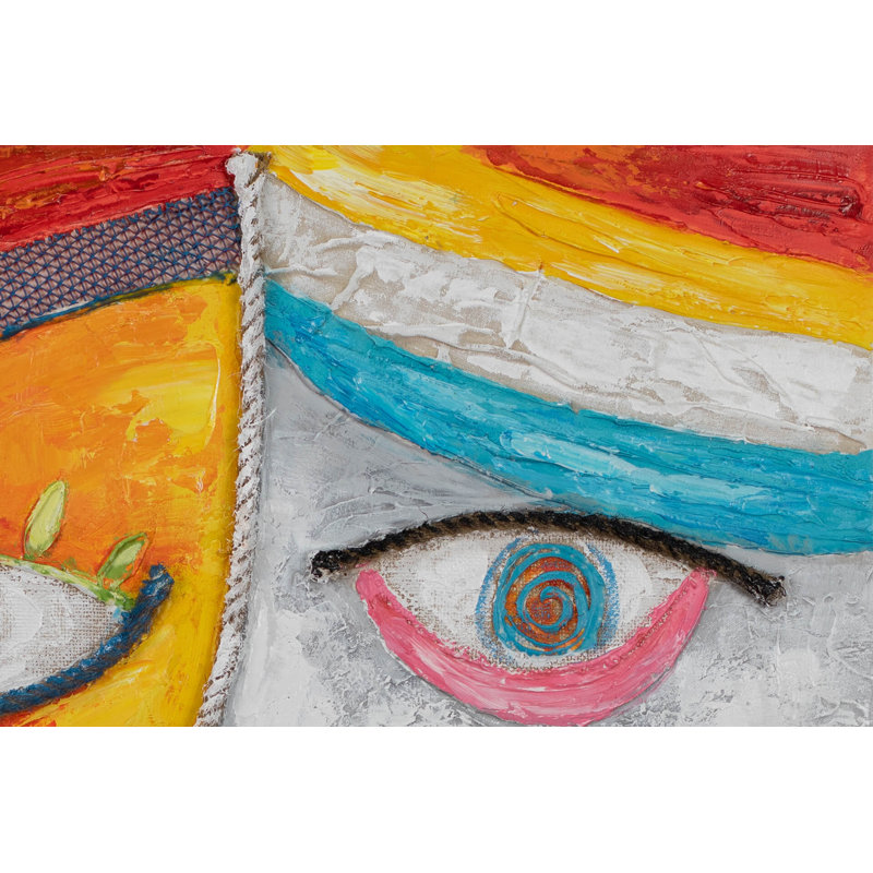 Two Are One Hand Painted Acrylic Painting