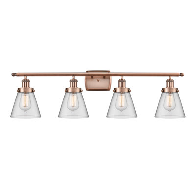 Éclairage pour meuble-lavabo 4 lumières 36 po Ballston Urban Cone