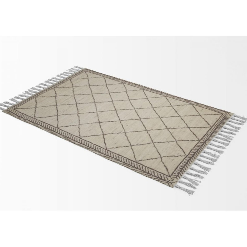 Fremantle Geometric Hand Woven Area Rug, Rectangle 120 x 180cm