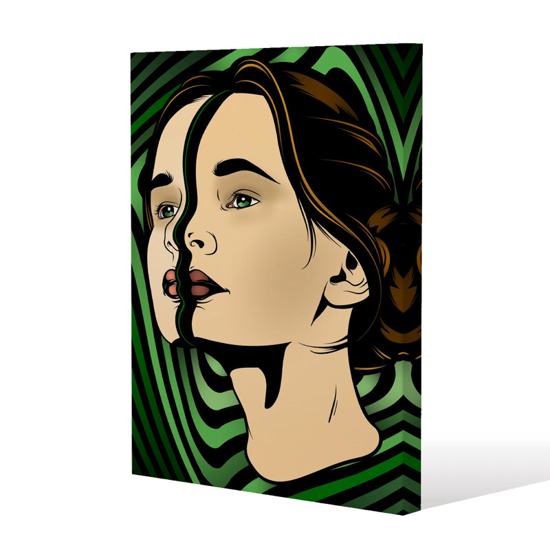 Portrait Of Woman by Andrew Lee - Wrapped Canvas Print, 46cm H x 31cm W x 4cm D