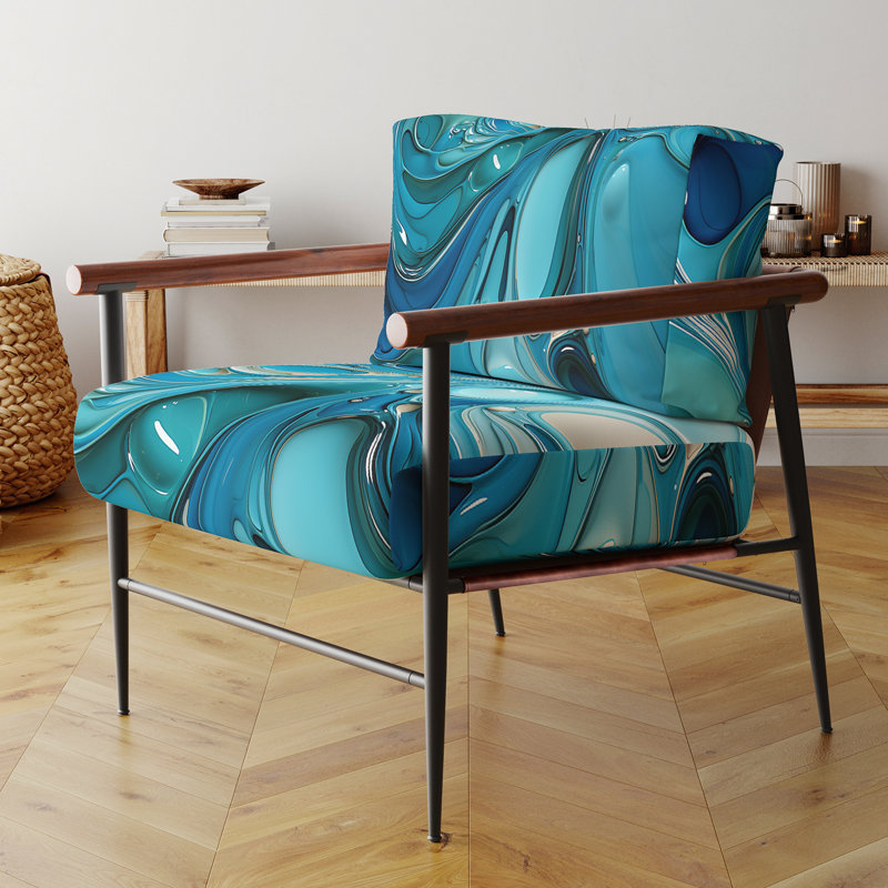 Fauteuil d'appoint rembourré Blue Fluid Grind II, Noir