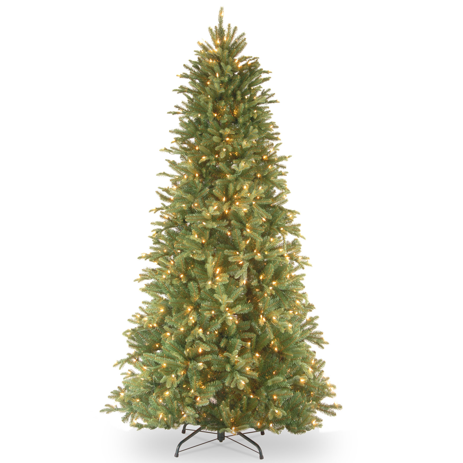  Tiffany Fir Slim Tree with Clear Lights, 7'