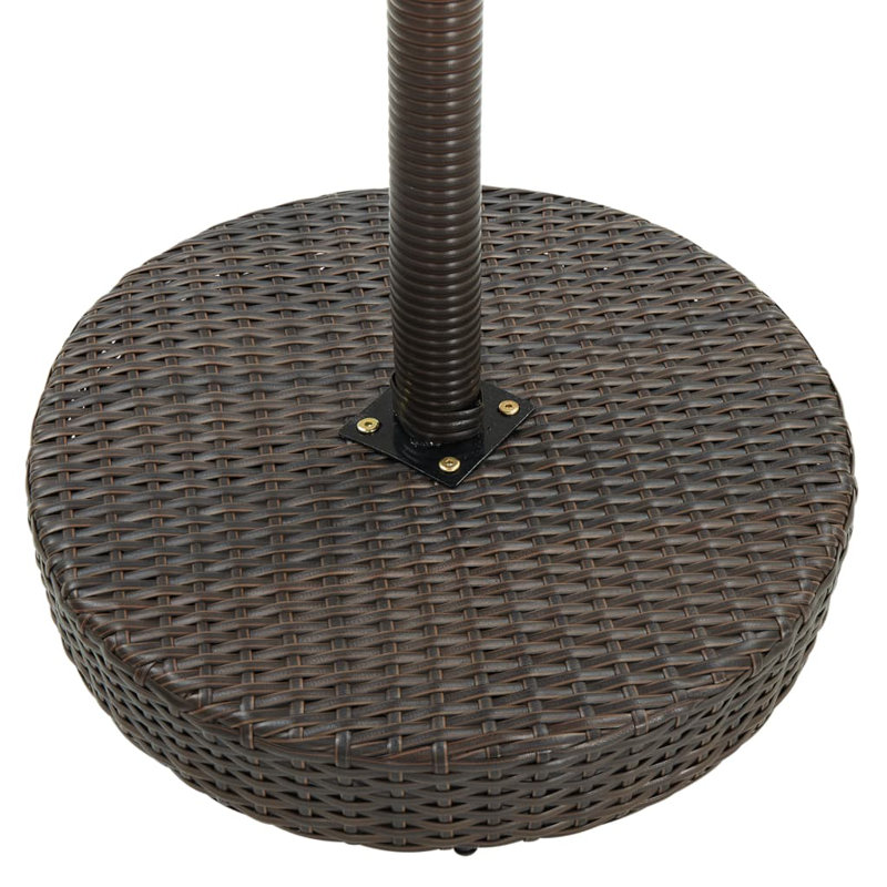 Adhurim Round Outdoor Bar Table , cm W cm D, 106cm H x 75.5cm W x 75.5cm D, Brown
