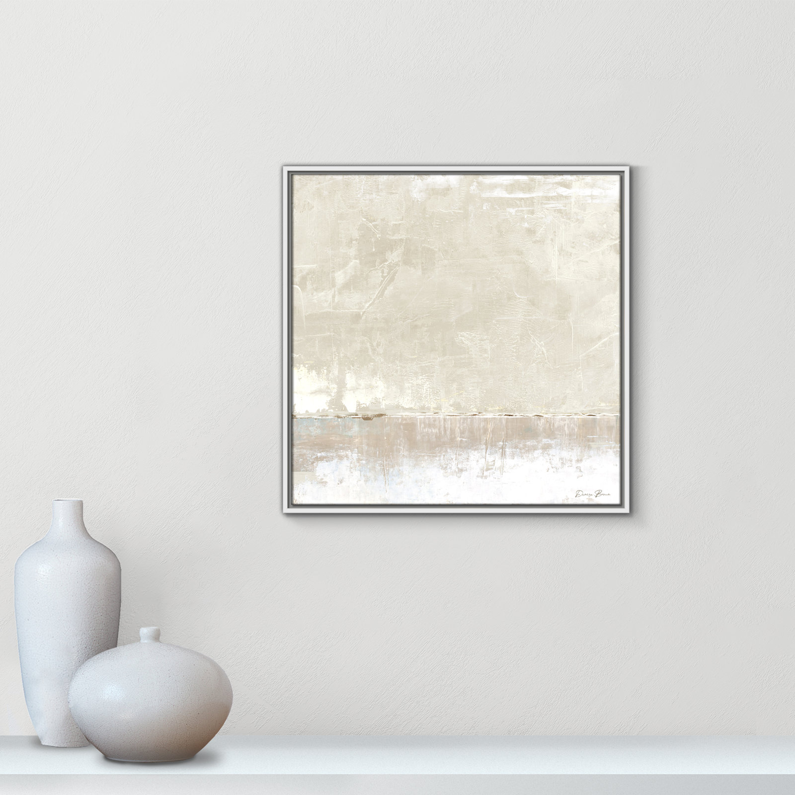 Delevan "Better Days" Print, 25.5" H x 25.5" W, White
