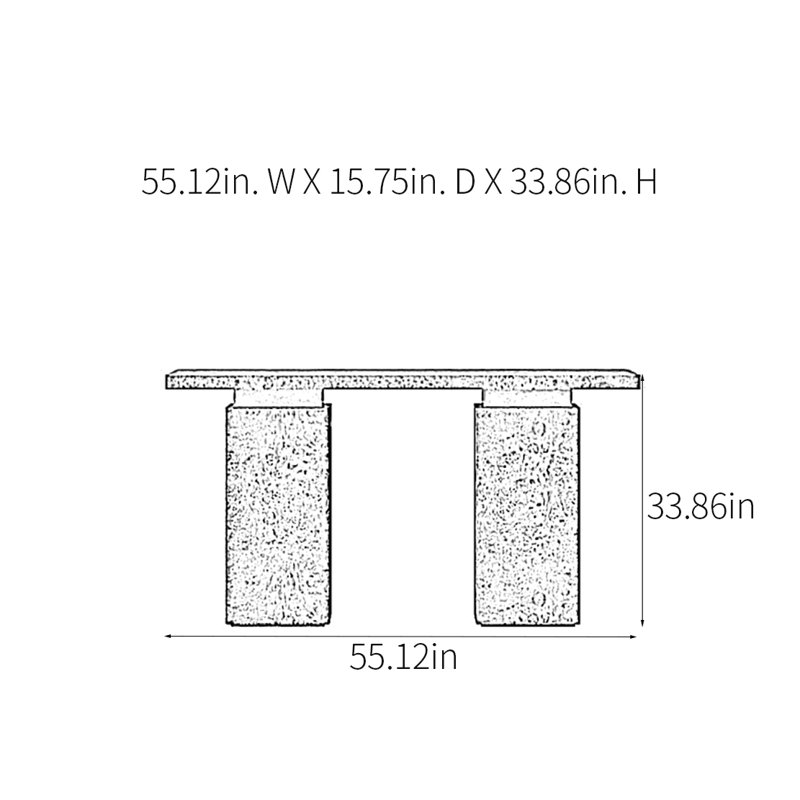 Retro Minimalist Console Table