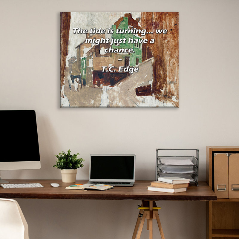 Toile tendue Astoria Grand Gallery par T.C. Edge: «Le vent tourne ... on pourrait avoir un chanc, H 17 po x l 24 po
