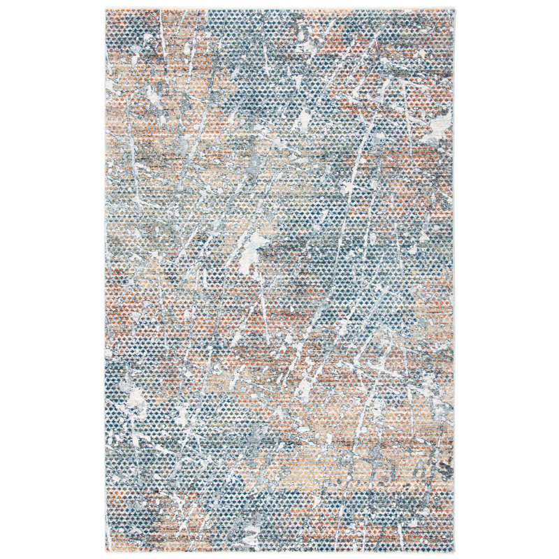 Tapis abstrait Harp Performance, Rectangle 7 pi 1 po x 10 pi