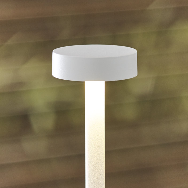 Moneta Accent Rechargeable Table Lamp, Matte White