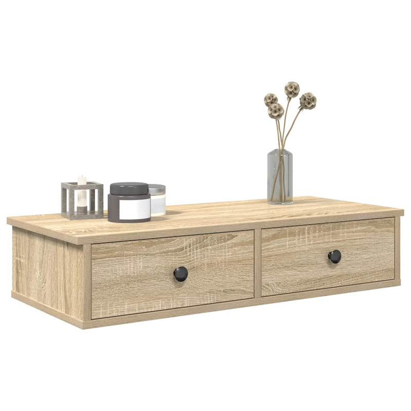 113-9 Wall Mounted Shelf, Sonoma oak, 17cm H x 80cm W x 31cm D