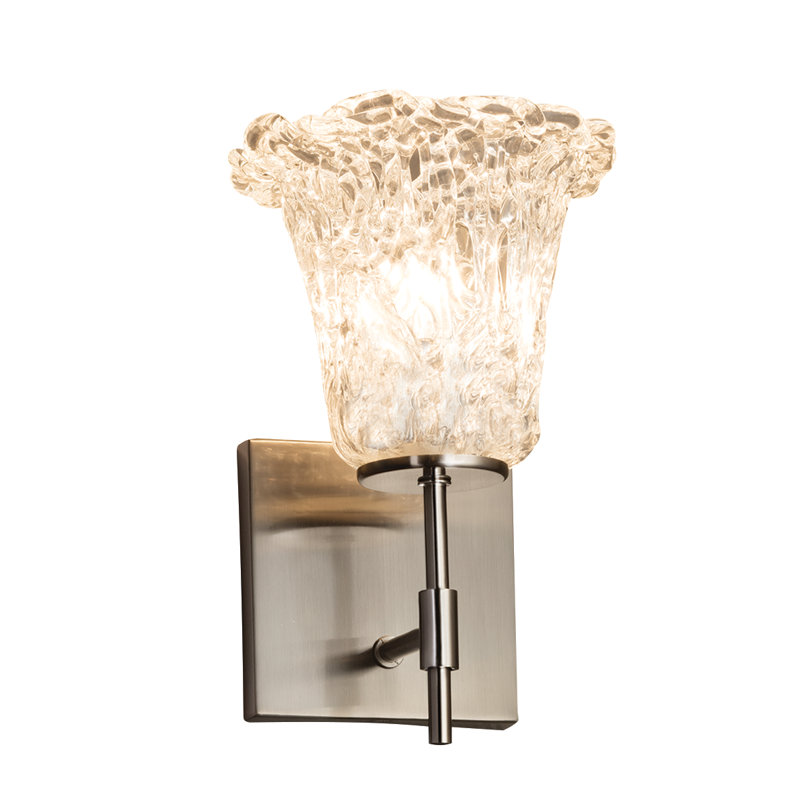 Leroux Armed Sconce, Brushed Nickel, No