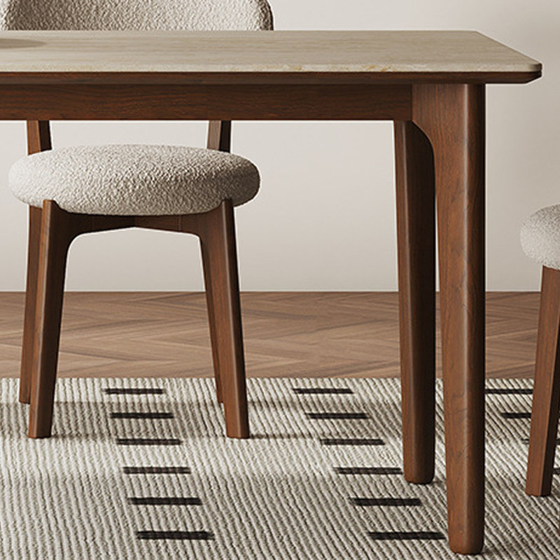 Table de salle à manger moderne et minimaliste, H 29,53 po x L 70,87 po x l 35,43 po