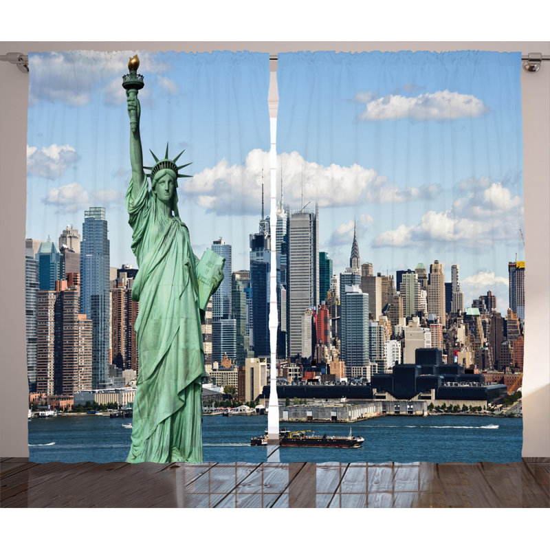 Semi Sheer Curtain Pair, 54" W x 90" L
