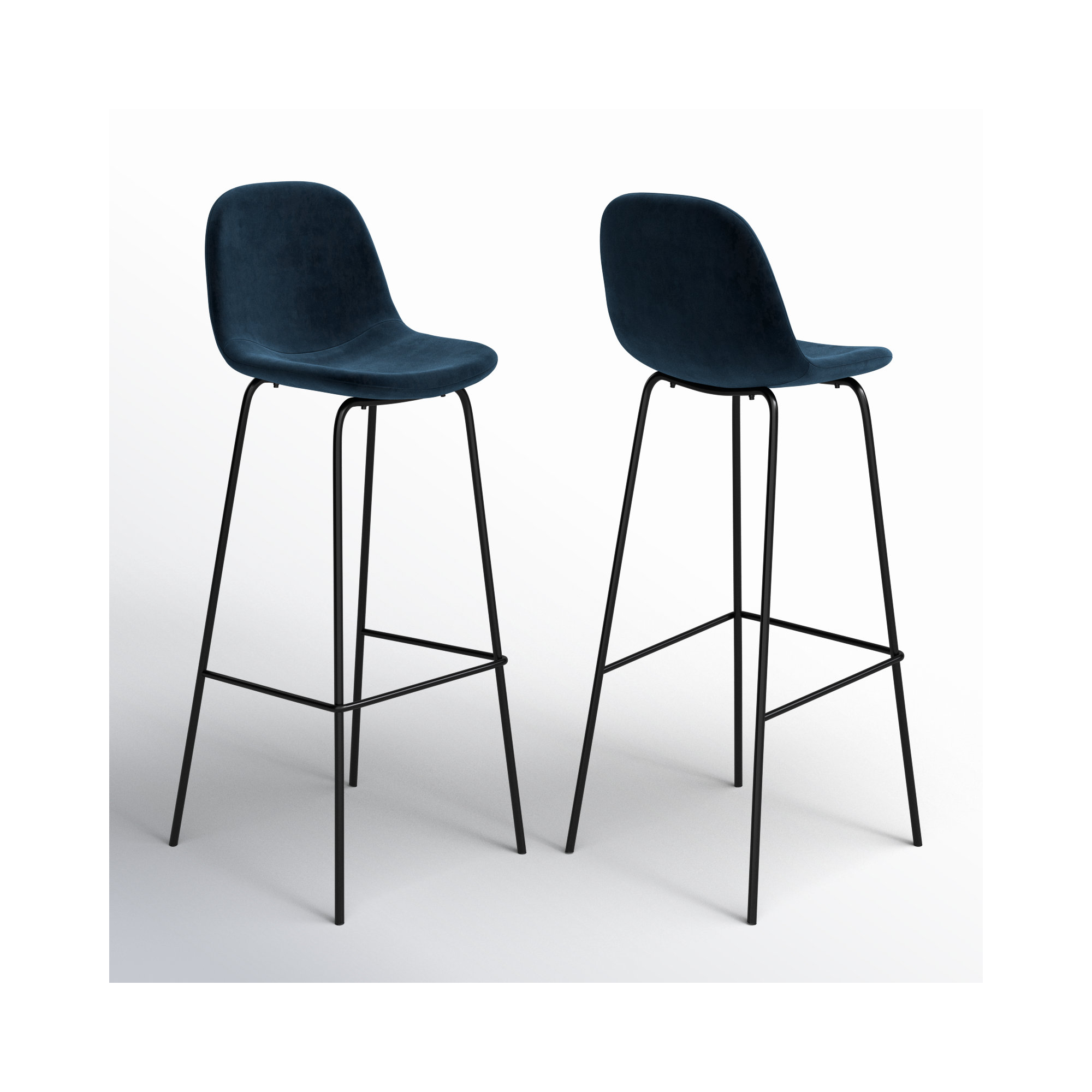 Kody Upholstered Bar & Counter Stool, White Boucle, Bar Stool (30.5" Seat Height)