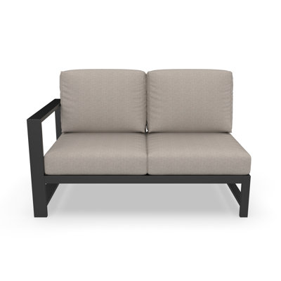Oltjana Left Arm Outdoor Loveseat With Sunbrella Cushions