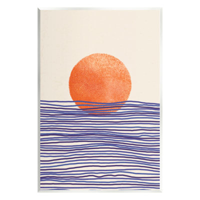 Soleil contemporain, paysage marin - impression